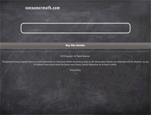 Tablet Screenshot of consumermath.com